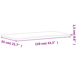 Επιφάνεια Εργασίας 110x(50-55)x1,5 εκ. από Μασίφ Ξύλο Οξιάς - Pakobazaar