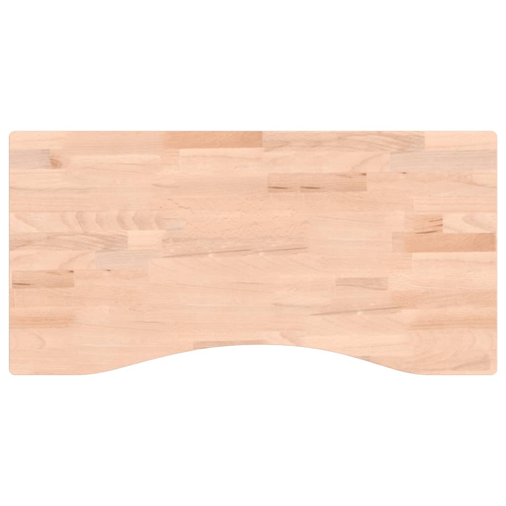 Επιφάνεια Εργασίας 80x(36-40)x2,5 εκ. από Μασίφ Ξύλο Οξιάς