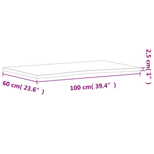 Επιφάνεια Εργασίας 100x(55-60)x2,5 εκ. από Μασίφ Ξύλο Οξιάς