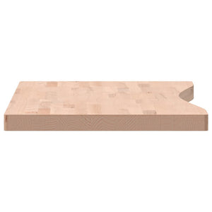 Επιφάνεια Εργασίας 100x(45-50)x4 εκ. από Μασίφ Ξύλο Οξιάς
