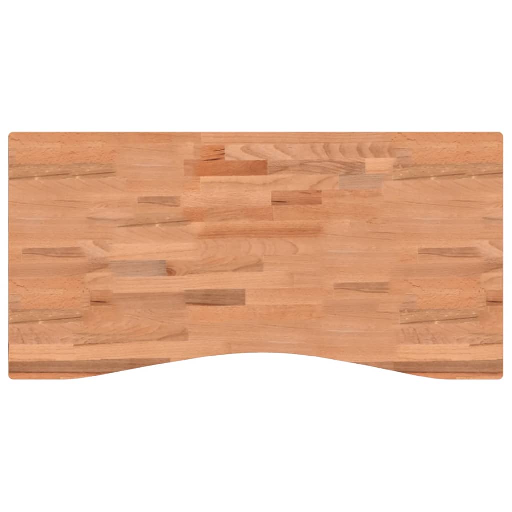 Επιφάνεια Εργασίας 100x(45-50)x2,5 εκ. από Μασίφ Ξύλο Οξιάς - Pakobazaar