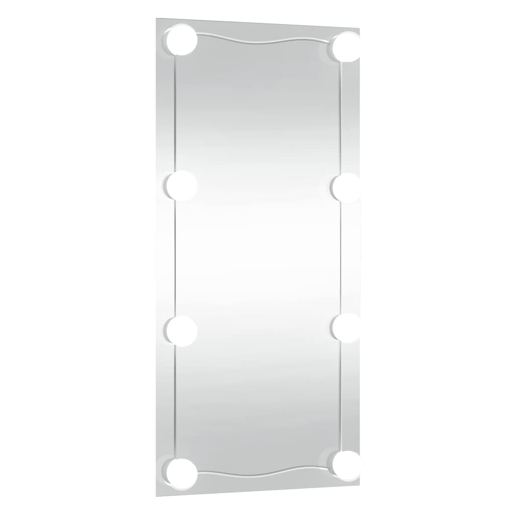 Καθρέφτης Τοίχου με LED Ορθογώνιος 30 x 60 εκ. Γυάλινος - Pakobazaar