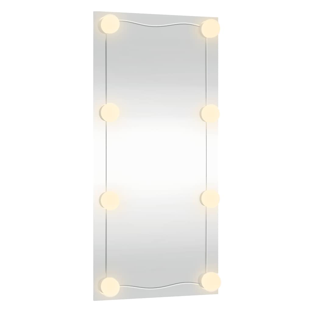 Καθρέφτης Τοίχου με LED Ορθογώνιος 30 x 60 εκ. Γυάλινος - Pakobazaar