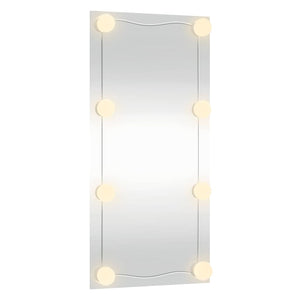 Καθρέφτης Τοίχου με LED Ορθογώνιος 30 x 60 εκ. Γυάλινος - Pakobazaar