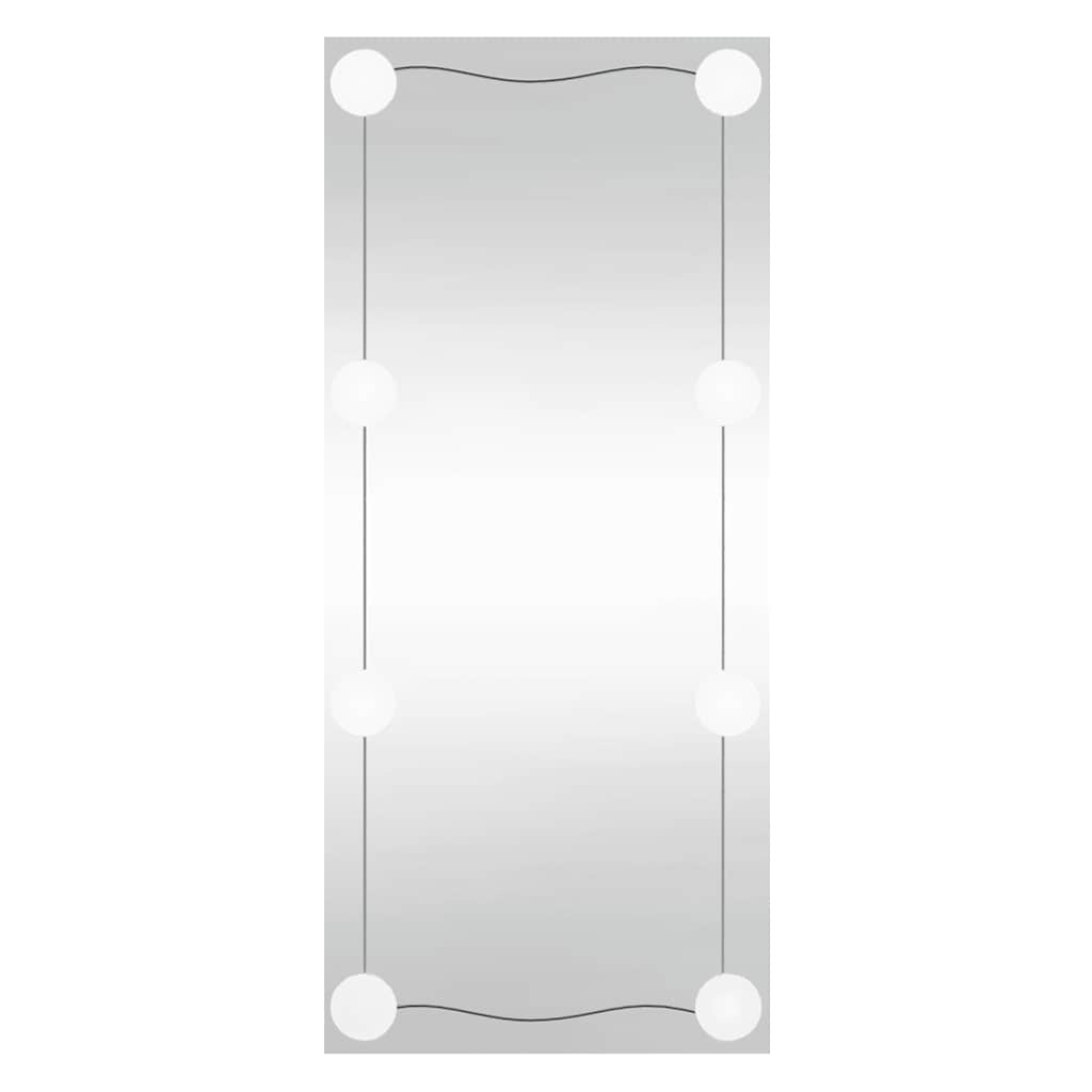 Καθρέφτης Τοίχου με LED Ορθογώνιος 30x80 εκ. Γυάλινος - Pakobazaar
