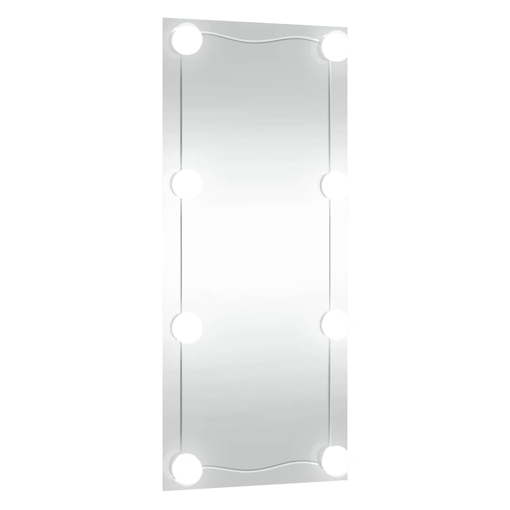 Καθρέφτης Τοίχου με LED Ορθογώνιος 30x80 εκ. Γυάλινος - Pakobazaar