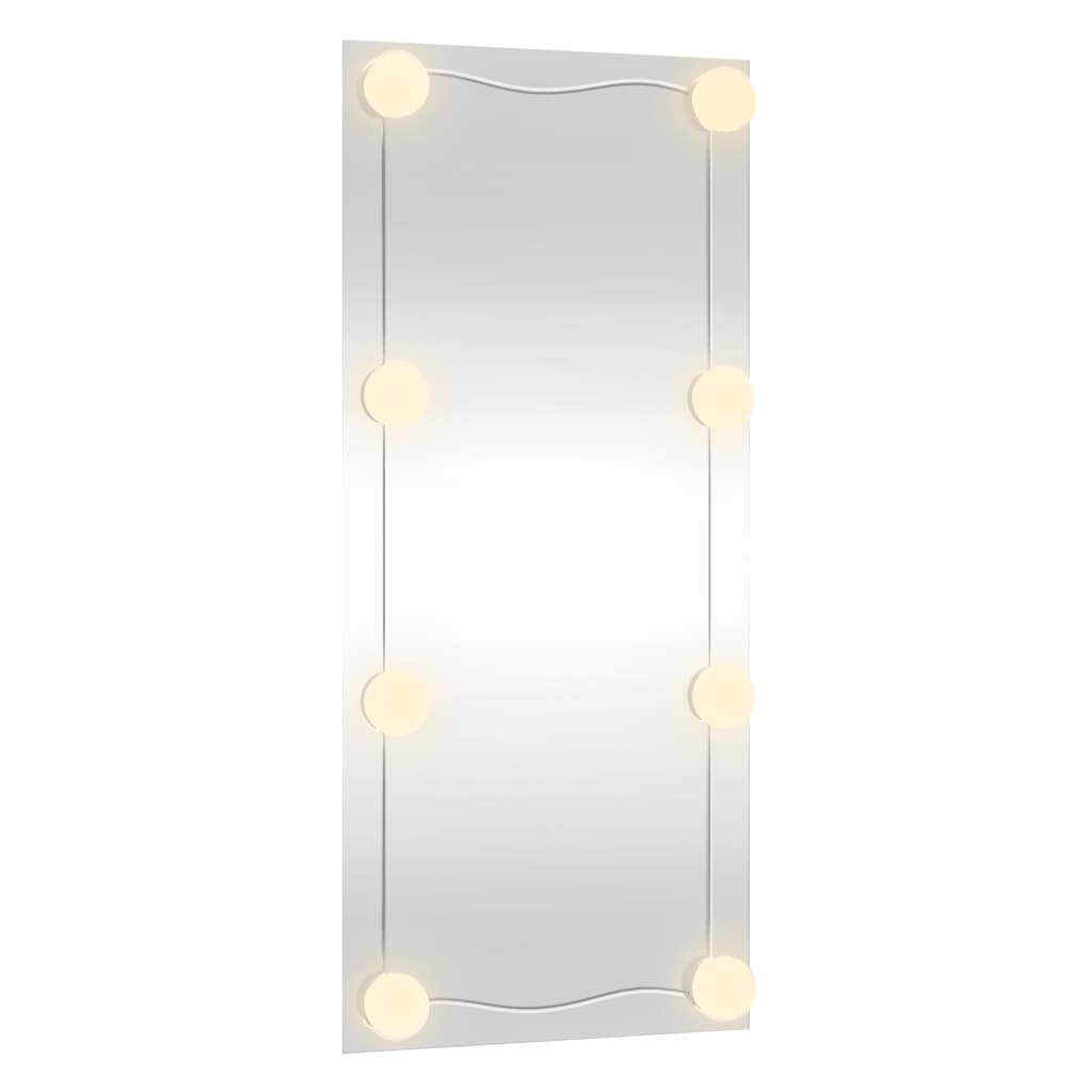 Καθρέφτης Τοίχου με LED Ορθογώνιος 30x80 εκ. Γυάλινος - Pakobazaar