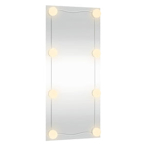 Καθρέφτης Τοίχου με LED Ορθογώνιος 30x80 εκ. Γυάλινος - Pakobazaar