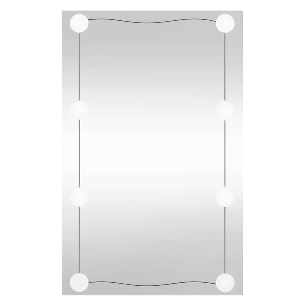 Καθρέφτης Τοίχου με LED Ορθογώνιος 40x60 εκ. Γυάλινος - Pakobazaar