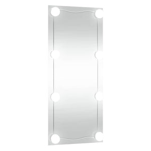 Καθρέφτης Τοίχου με LED Ορθογώνιος 40x80 εκ. Γυάλινος - Pakobazaar
