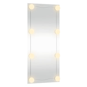 Καθρέφτης Τοίχου με LED Ορθογώνιος 40x80 εκ. Γυάλινος - Pakobazaar