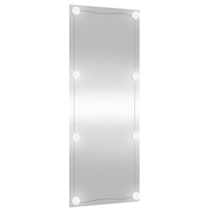 Καθρέφτης Τοίχου με LED Ορθογώνιος 450x100 εκ. Γυάλινος - Pakobazaar