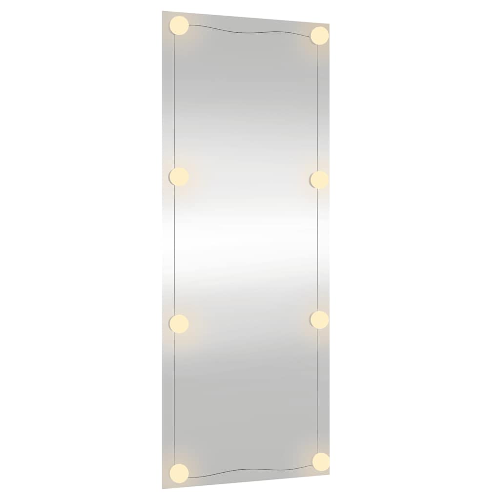 Καθρέφτης Τοίχου με LED Ορθογώνιος 450x100 εκ. Γυάλινος - Pakobazaar