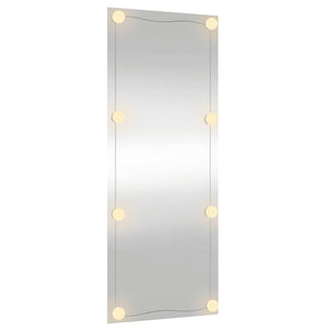 Καθρέφτης Τοίχου με LED Ορθογώνιος 450x100 εκ. Γυάλινος - Pakobazaar