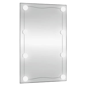 Καθρέφτης Τοίχου με LED Ορθογώνιος 50x80 εκ. Γυάλινος