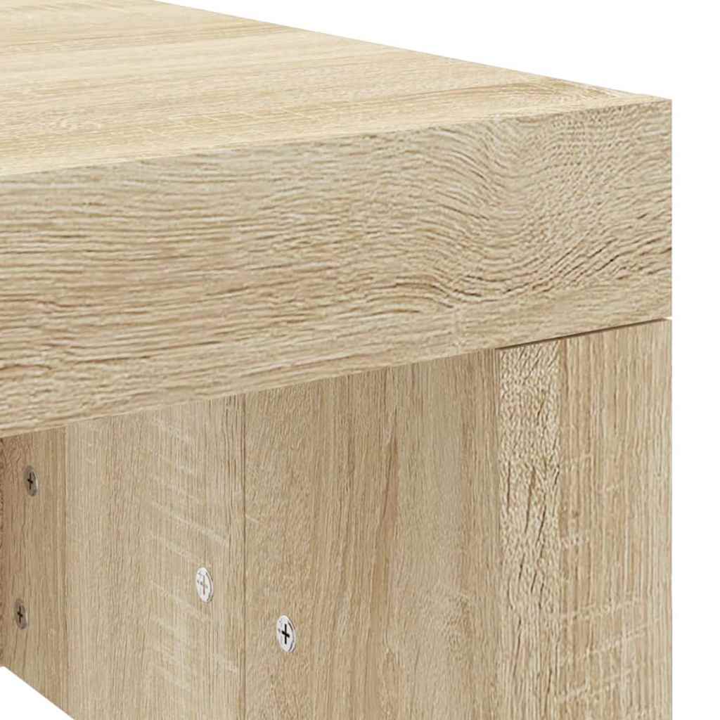 Τραπεζάκι Σαλονιού Sonoma Δρυς 102x50x36 εκ. Επεξεργασμένο Ξύλο