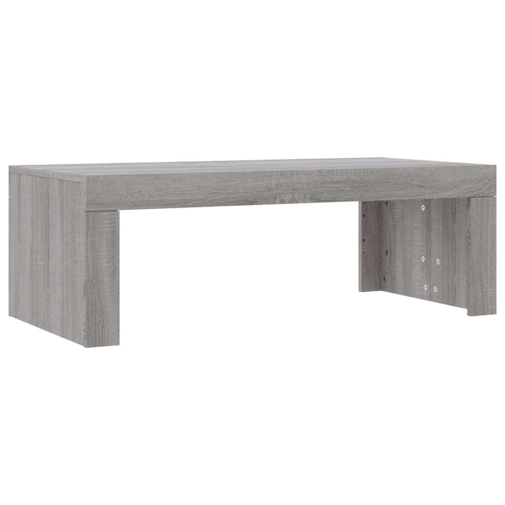 Τραπεζάκι Σαλονιού Γκρι Sonoma 102x50x36 εκ. Επεξεργασμένο Ξύλο - Pakobazaar