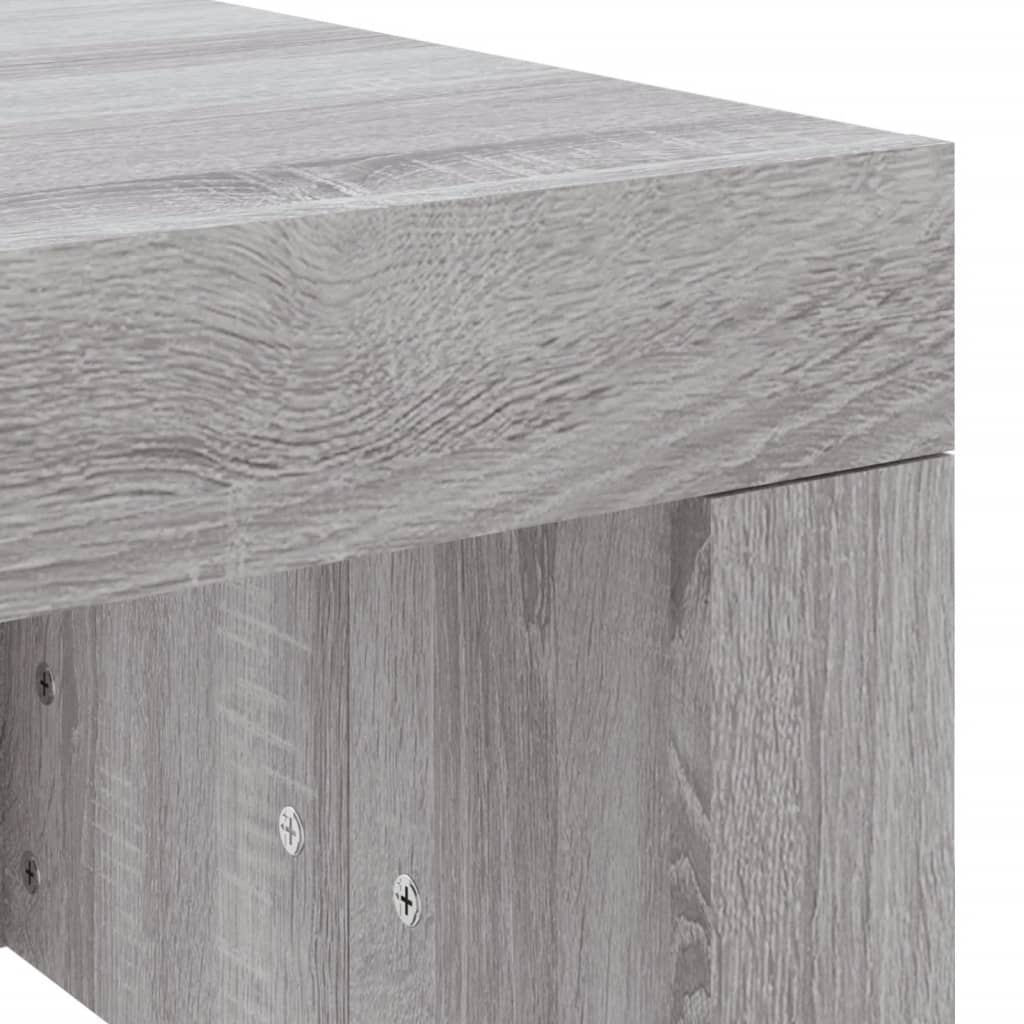 Τραπεζάκι Σαλονιού Γκρι Sonoma 102x50x36 εκ. Επεξεργασμένο Ξύλο - Pakobazaar