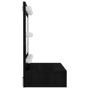 Έπιπλο Καθρέφτη με LED Μαύρο 60 x 31,5 x 62 εκ. - Pakobazaar