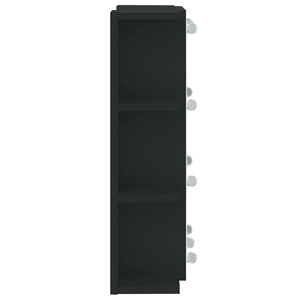 Έπιπλο Καθρέπτη με LED Μαύρο 70 x 16,5 x 60 εκ. - Pakobazaar