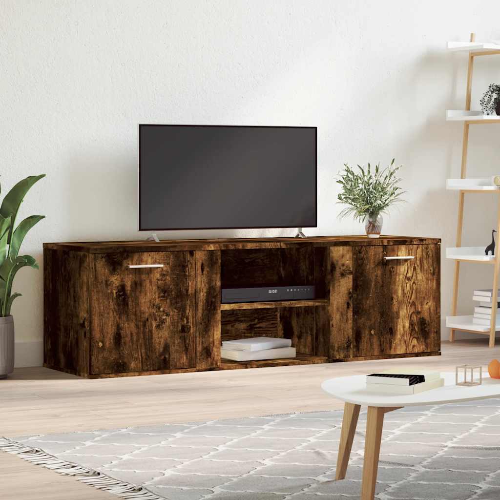 Έπιπλο Τηλεόρασης Καπνιστή Δρυς 120x34x37 εκ. Επεξ. Ξύλο - Pakobazaar