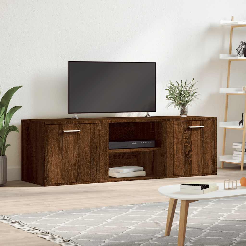 Έπιπλο Τηλεόρασης Καφέ Δρυς 120x34x37 εκ. Επεξ. Ξύλο