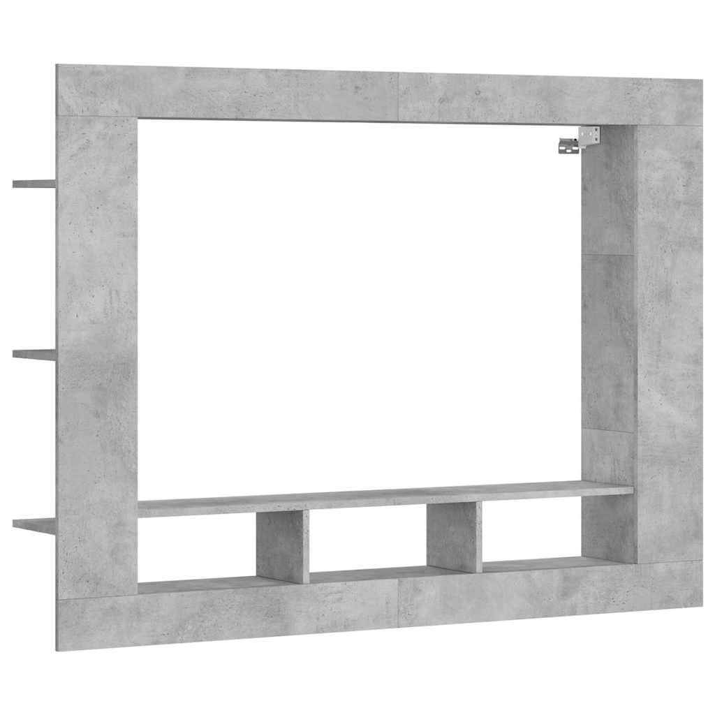Έπιπλο Τηλεόρασης Γκρι Σκυροδέματος 152x22x113 εκ. Επεξ. Ξύλο - Pakobazaar