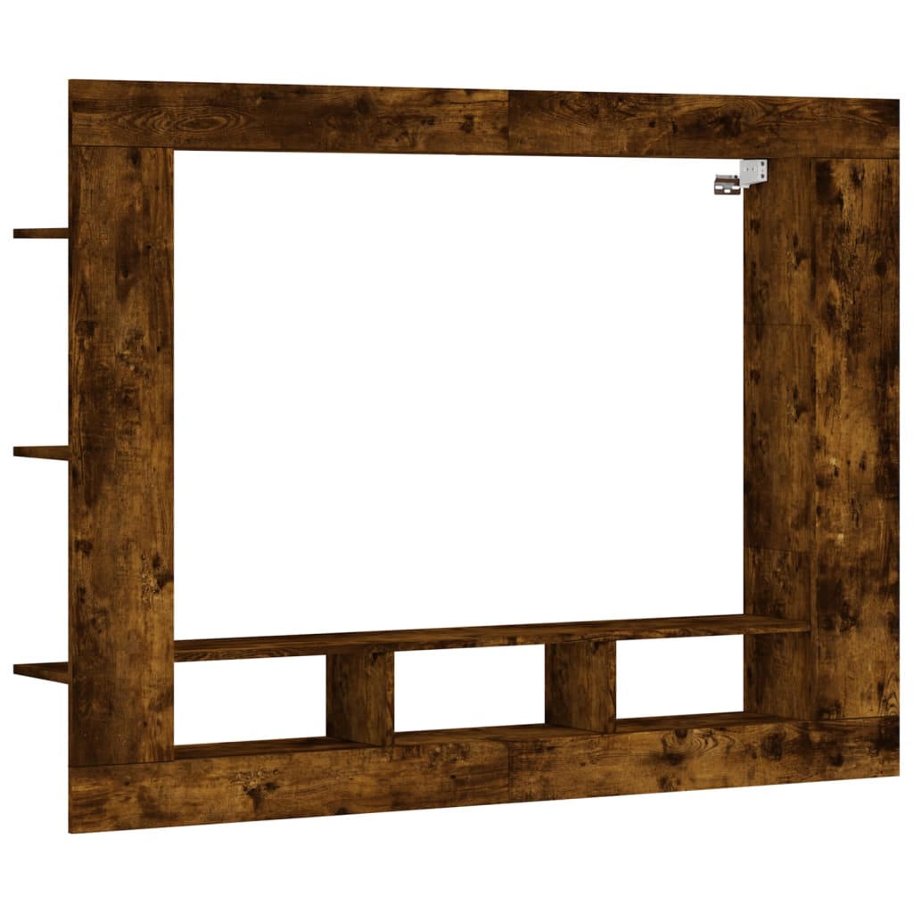 Έπιπλο Τηλεόρασης Καπνιστή Δρυς 152x22x113 εκ. Επεξ. Ξύλο