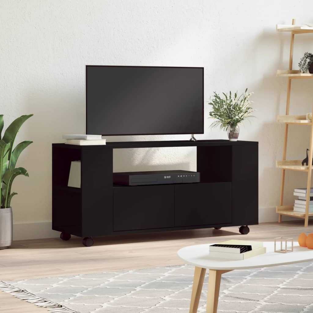 Έπιπλο Τηλεόρασης Μαύρο 102x34,5x43 εκ. Επεξεργασμένο Ξύλο