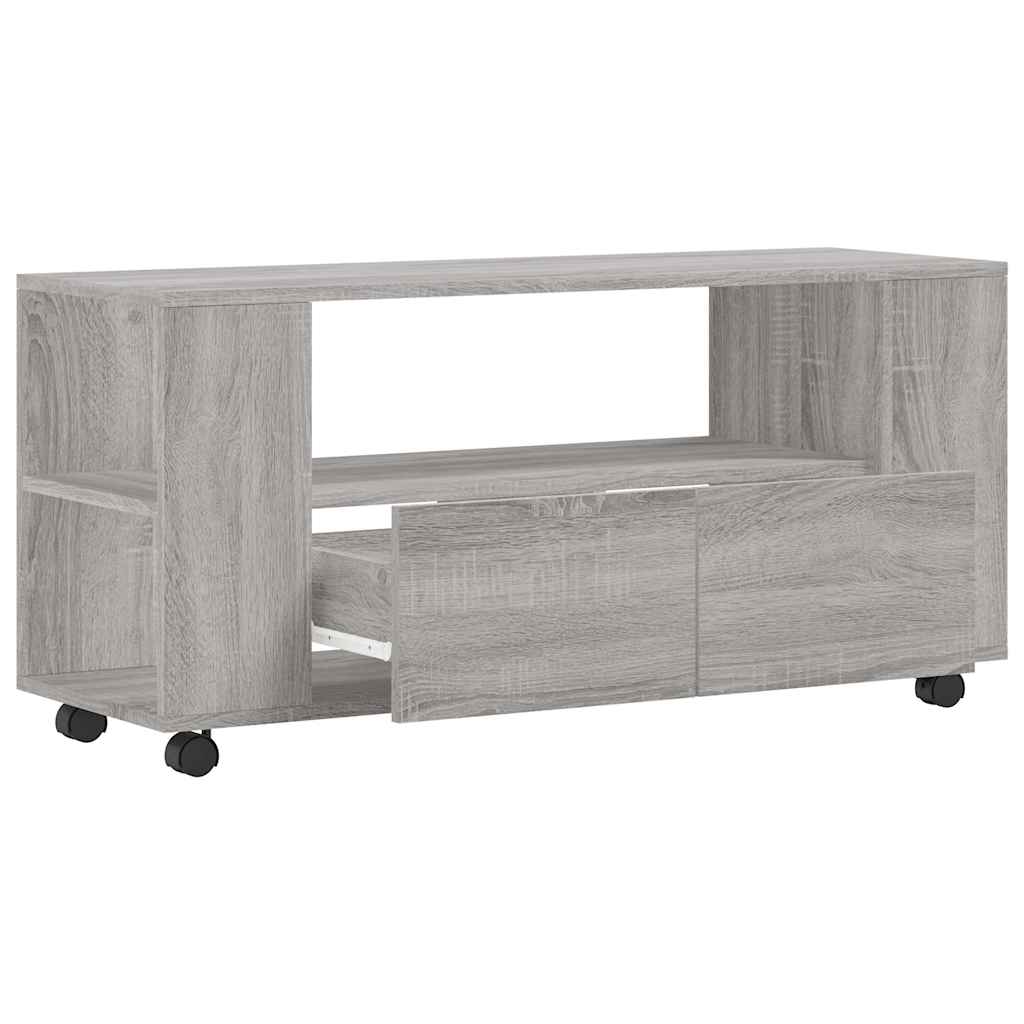 Έπιπλο Τηλεόρασης Γκρι Sonoma 102x34,5x43 εκ. από Επεξεργ. Ξύλο