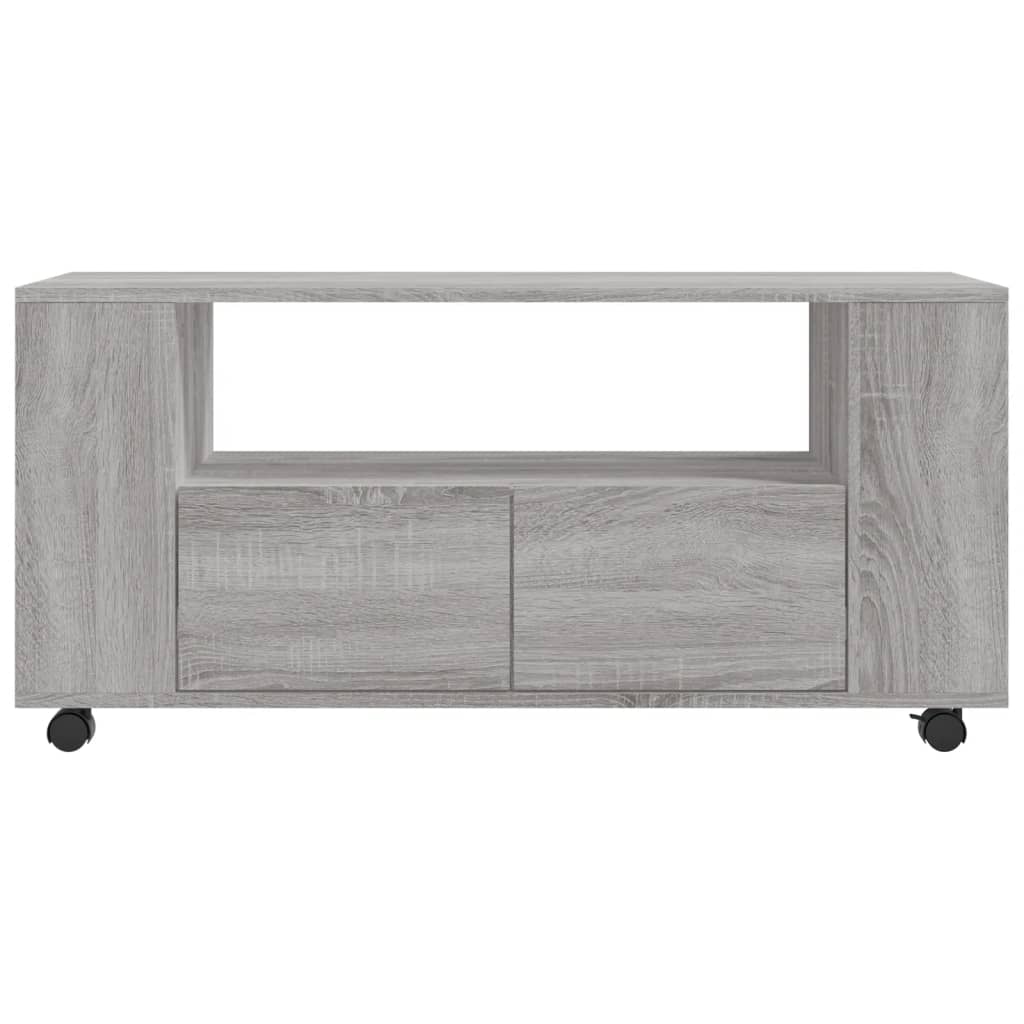 Έπιπλο Τηλεόρασης Γκρι Sonoma 102x34,5x43 εκ. από Επεξεργ. Ξύλο