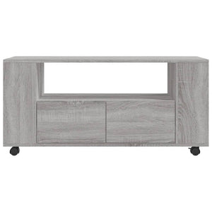 Έπιπλο Τηλεόρασης Γκρι Sonoma 102x34,5x43 εκ. από Επεξεργ. Ξύλο