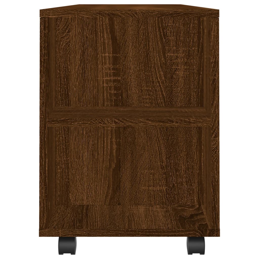 Έπιπλο Τηλεόρασης Καφέ Δρυς 102x34,5x43 εκ. Επεξεργασμένο Ξύλο - Pakobazaar