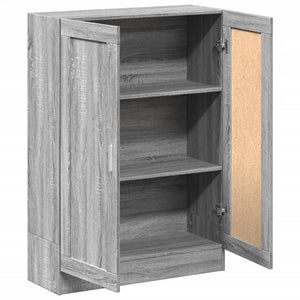 Βιβλιοθήκη Γκρι Sonoma 82,5 x 30,5 x 115 εκ. Επεξεργασμένο Ξύλο