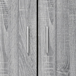 Βιβλιοθήκη Γκρι Sonoma 82,5 x 30,5 x 115 εκ. Επεξεργασμένο Ξύλο