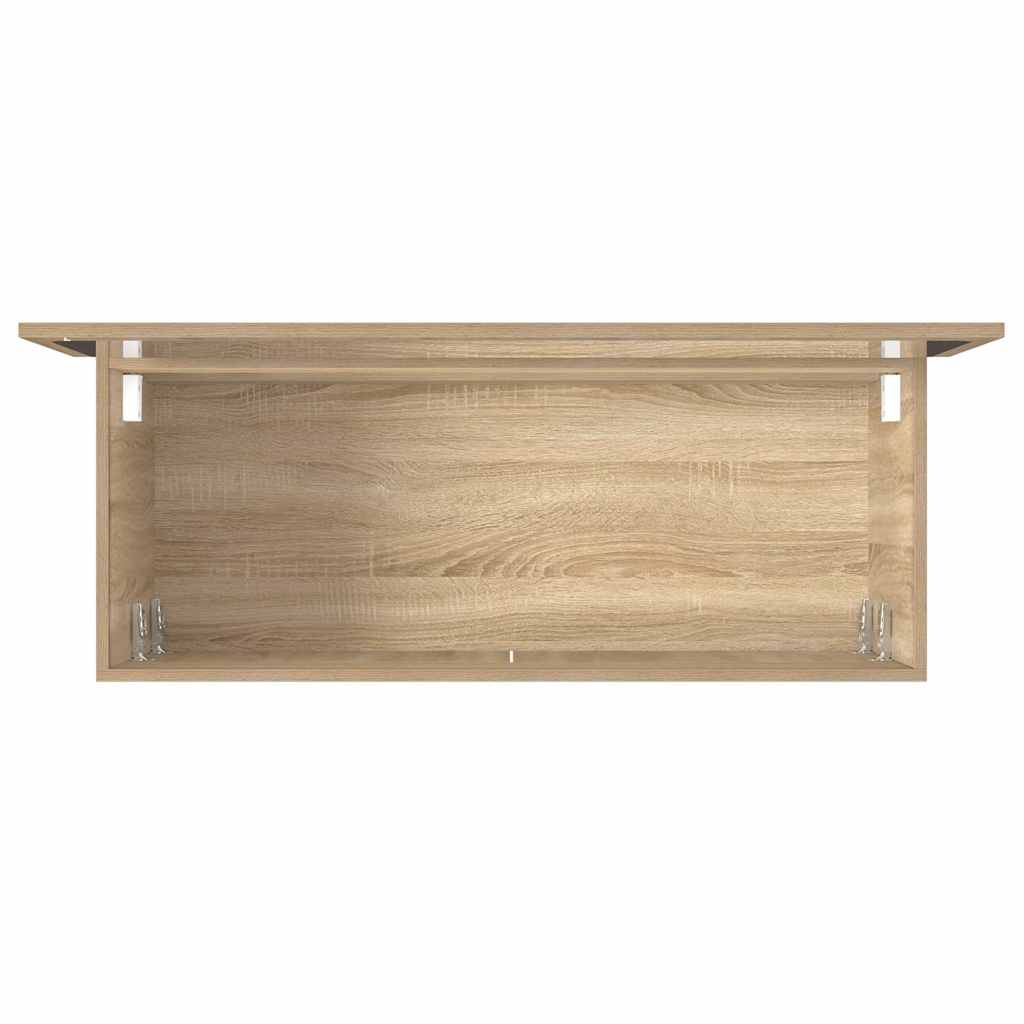 Ντουλάπι Μπάνιου με Καθρέφτη Sonoma Δρυς από Επεξεργασμένο Ξύλο