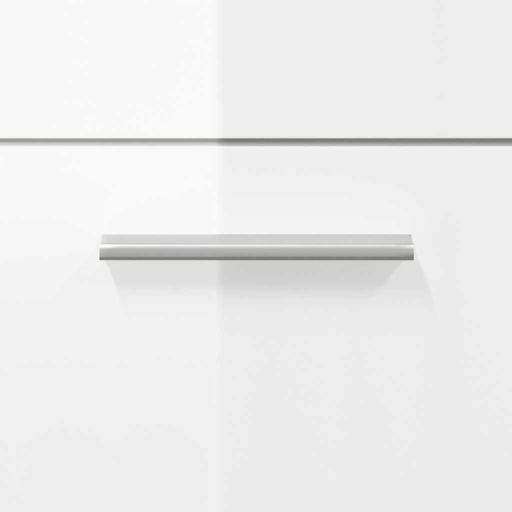 Ντουλάπι Μπάνιου με Καθρέφτη Γυαλιστερό Λευκό από Επεξεργ. Ξύλο