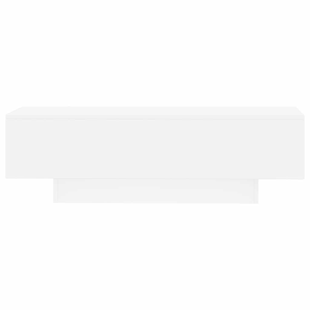 Τραπεζάκι Σαλονιού Λευκό 100x49,5x31 εκ. από Επεξεργασμένο Ξύλο - Pakobazaar