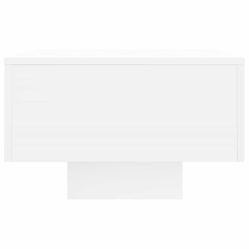 Τραπεζάκι Σαλονιού Λευκό 100x49,5x31 εκ. από Επεξεργασμένο Ξύλο - Pakobazaar