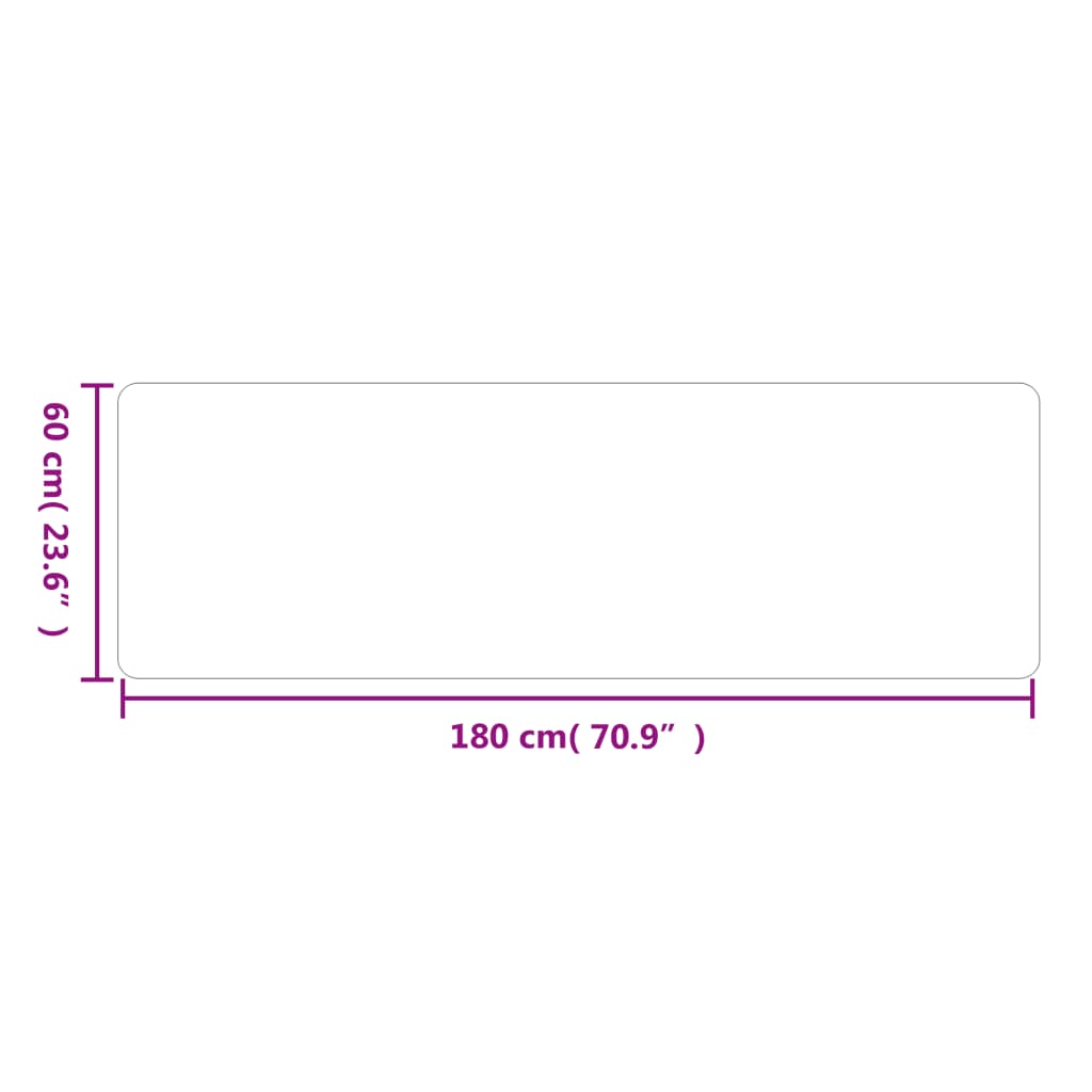 Χαλί Διάδρομος Γκρι 60 x 180 εκ.