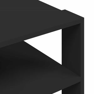 Τραπεζάκι Σαλονιού Μαύρο 58x58x40 εκ. από Επεξεργ. Ξύλο - Pakobazaar