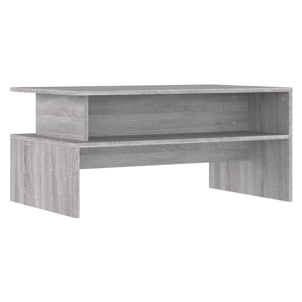 Τραπεζάκι Σαλονιού Γκρι Sonoma 90x55x42,5 εκ Επεξεργασμένο Ξύλο