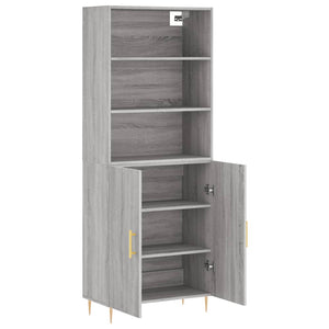 Ντουλάπι Γκρι Sonoma 69,5 x 34 x 180 εκ. Επεξεργασμένο Ξύλο