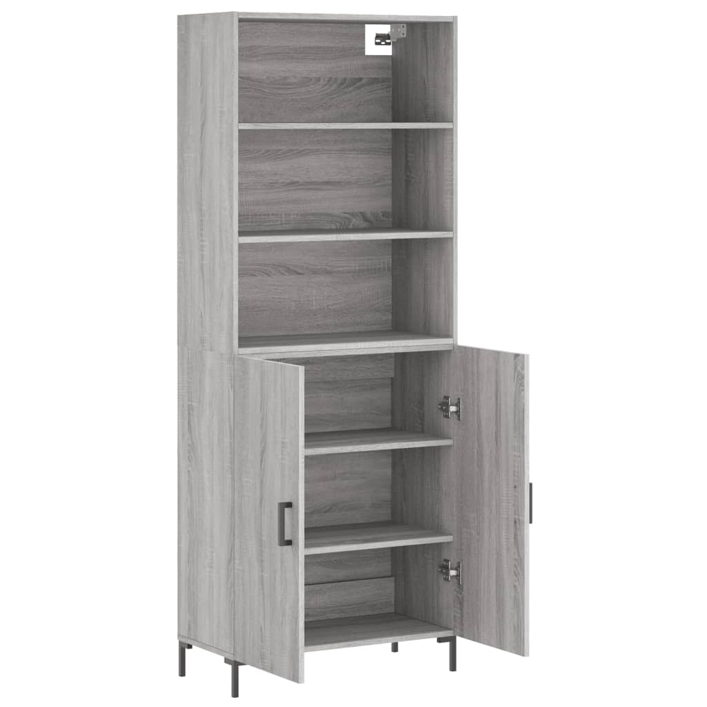 Ντουλάπι Γκρι Sonoma 69,5 x 34 x 180 εκ. Επεξεργασμένο Ξύλο