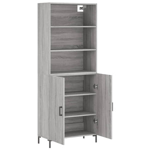 Ντουλάπι Γκρι Sonoma 69,5 x 34 x 180 εκ. Επεξεργασμένο Ξύλο