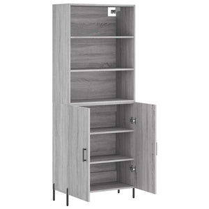 Ντουλάπι Γκρι Sonoma 69,5 x 34 x 180 εκ. Επεξεργασμένο Ξύλο