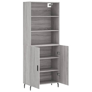 Ντουλάπι Γκρι Sonoma 69,5 x 34 x 180 εκ. Επεξεργασμένο Ξύλο