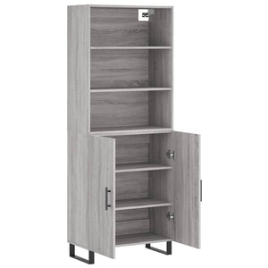 Ντουλάπι Γκρι Sonoma 69,5 x 34 x 180 εκ. Επεξεργασμένο Ξύλο