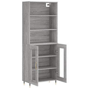 Ντουλάπι Γκρι Sonoma 69,5 x 34 x 180 εκ. Επεξεργασμένο Ξύλο