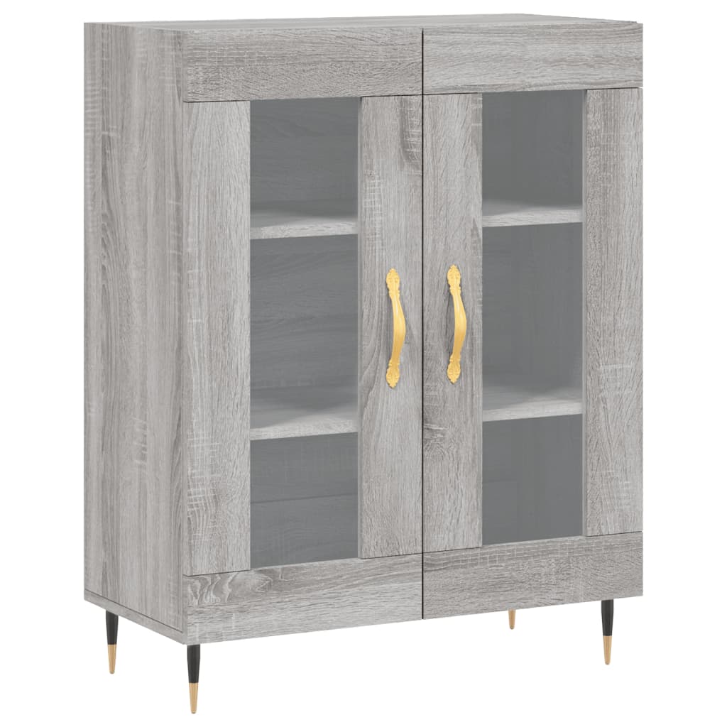 Ντουλάπι Γκρι Sonoma 69,5 x 34 x 180 εκ. Επεξεργασμένο Ξύλο